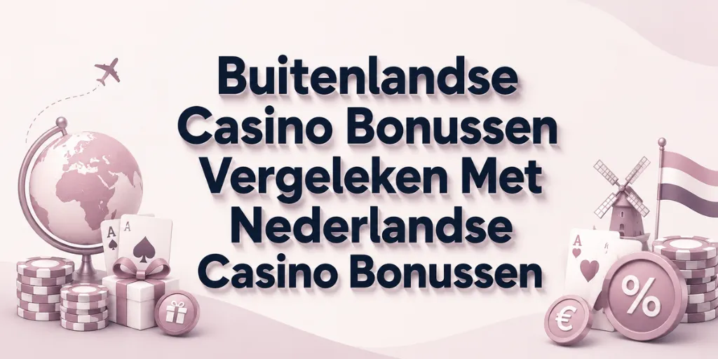 Buitenlandse Casino Bonussen Vergeleken Met Nederlandse Casino Bonussen